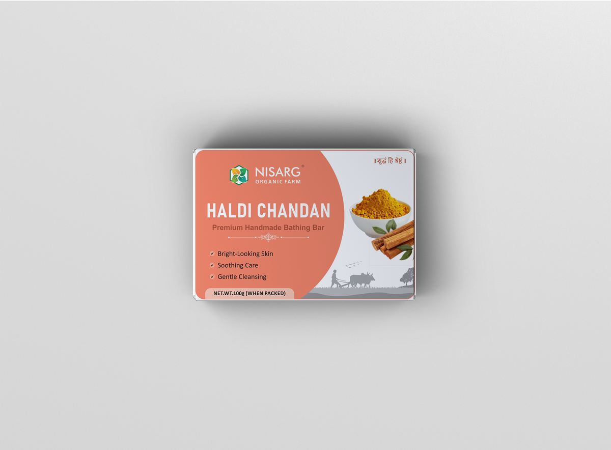 Nisarg Haldi Chandan Natural Handmade Bathing Soap