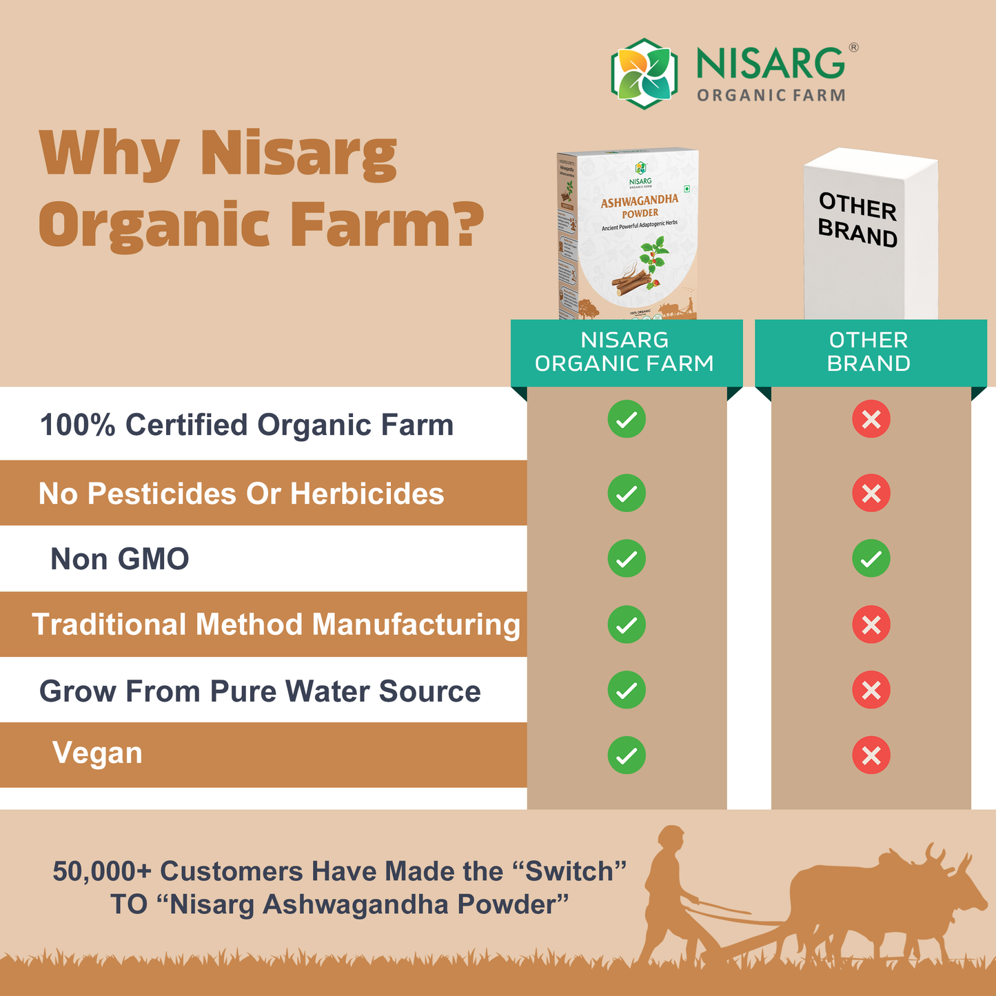 Organic Ashwagandha Root Powder (Churna)