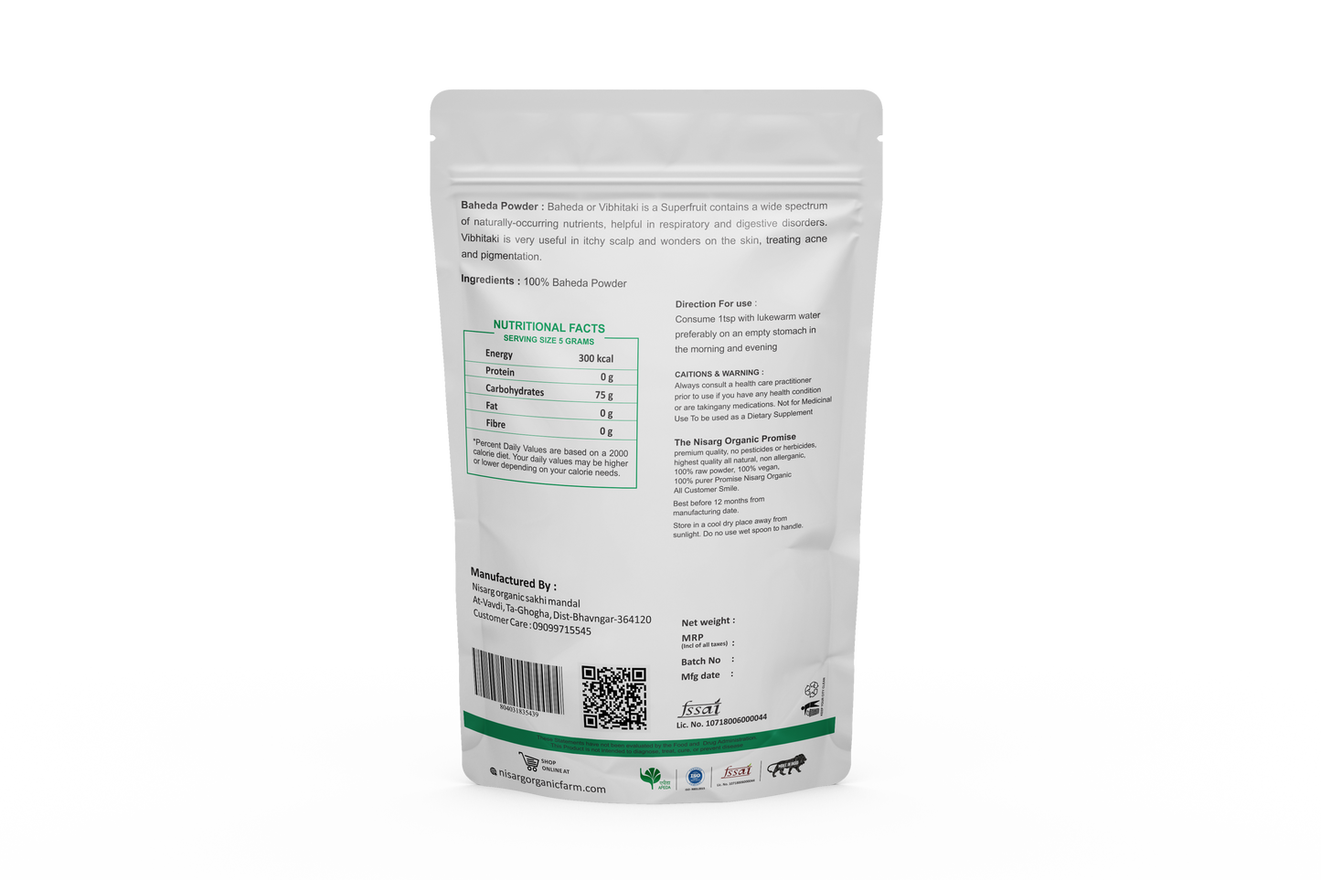 Organic Baheda Powder