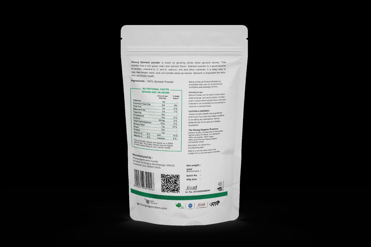 Organic Spinach Powder
