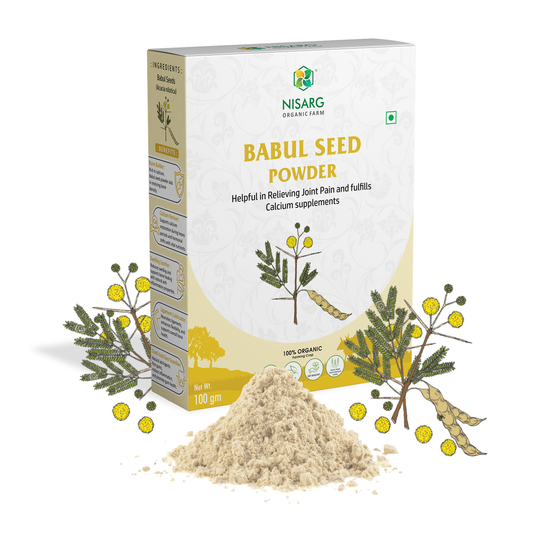 Organic Babul Beej Powder for gums and teeth - Nisarg Organic Farm
