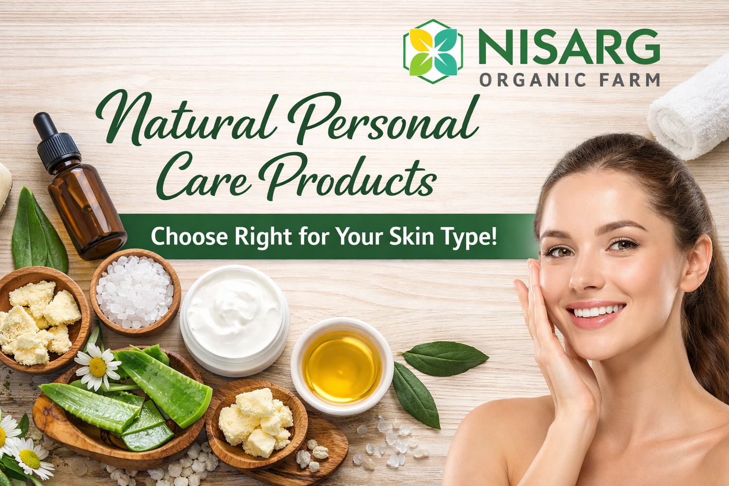 Choosing natural skin care products by skin type