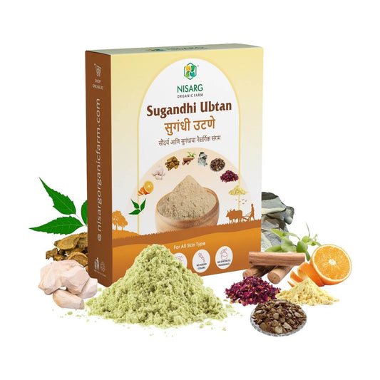 Organic Sugandhi Ubtan Powder - Nisarg Organic Farm