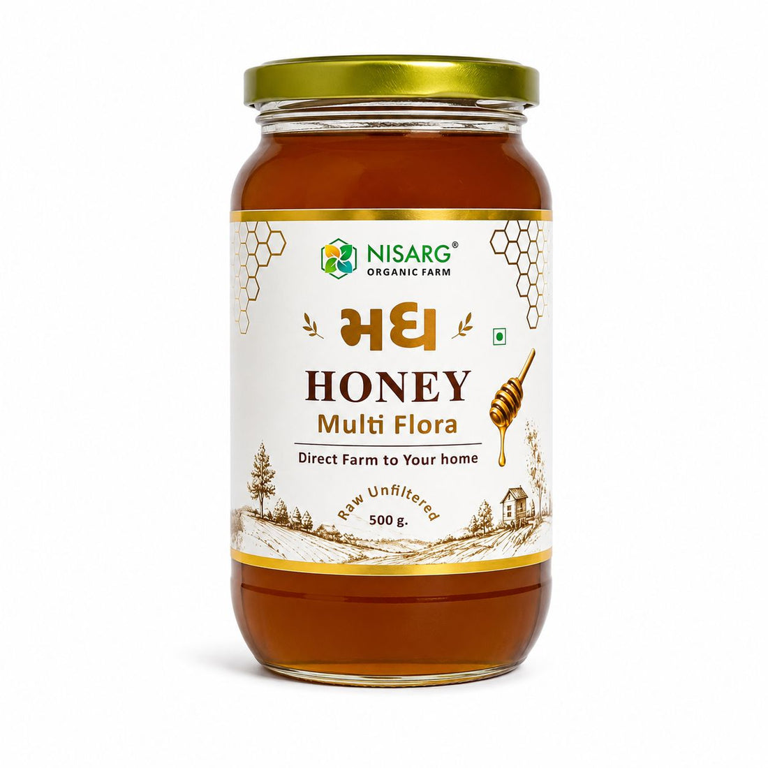 Multi Flora Raw Organic Honey - Nisarg Organic Farm
