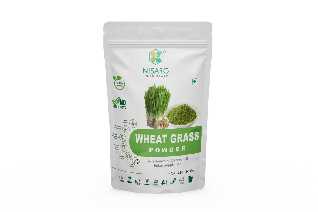 Organic Wheat Grass Powder - Nisarg Organic Farm