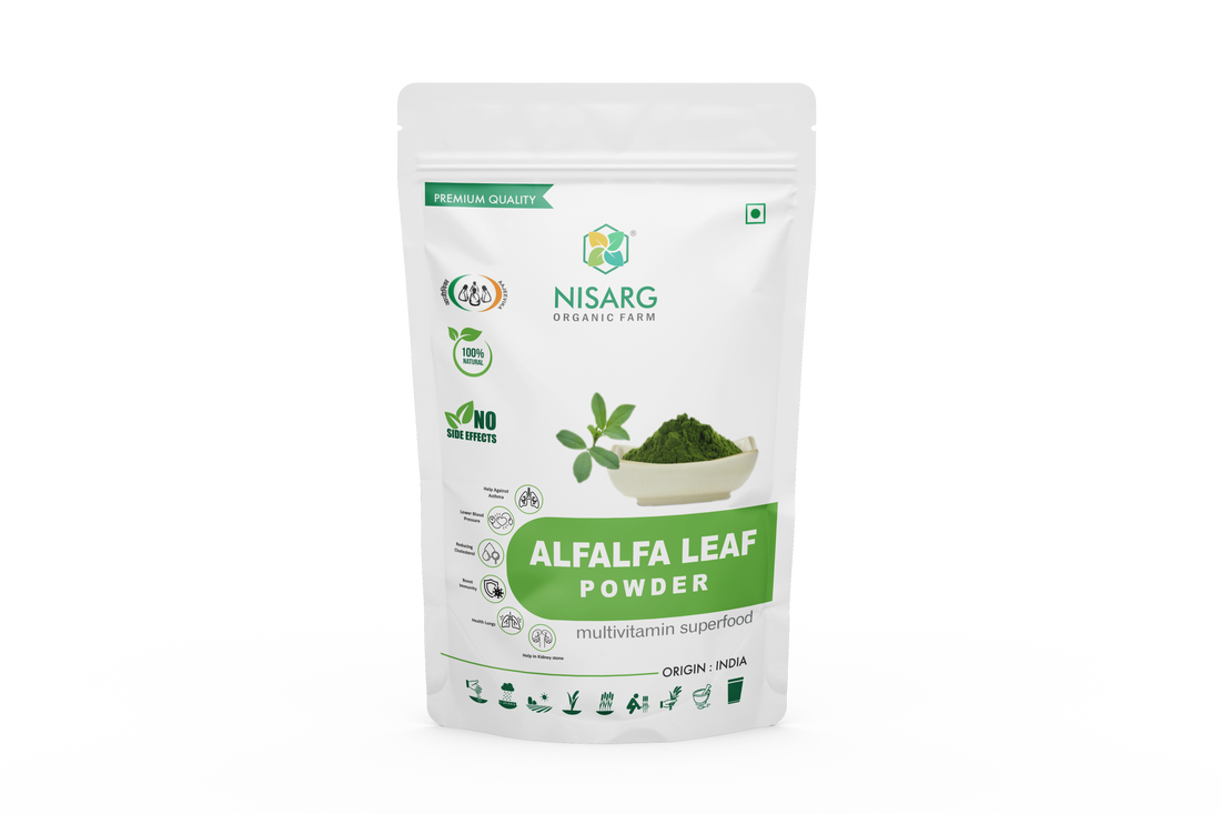 Organic Alfalfa Leaf Powder - Nisarg Organic Farm