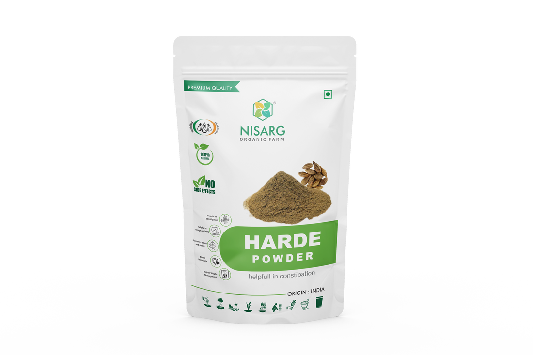 Organic Harde Haritaki Powder - Nisarg Organic Farm