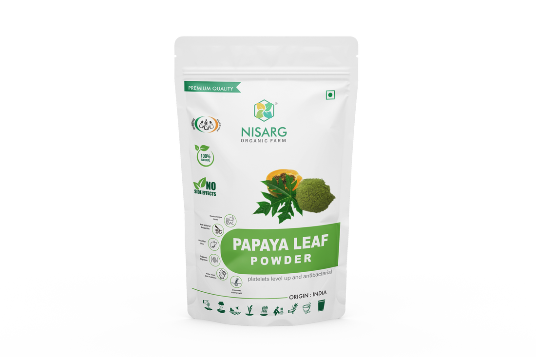 Organic Papaya Leaf Powder - Nisarg Organic Farm