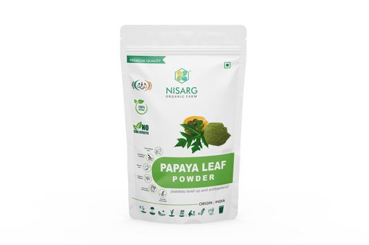 Organic Papaya Leaf Powder - Nisarg Organic Farm