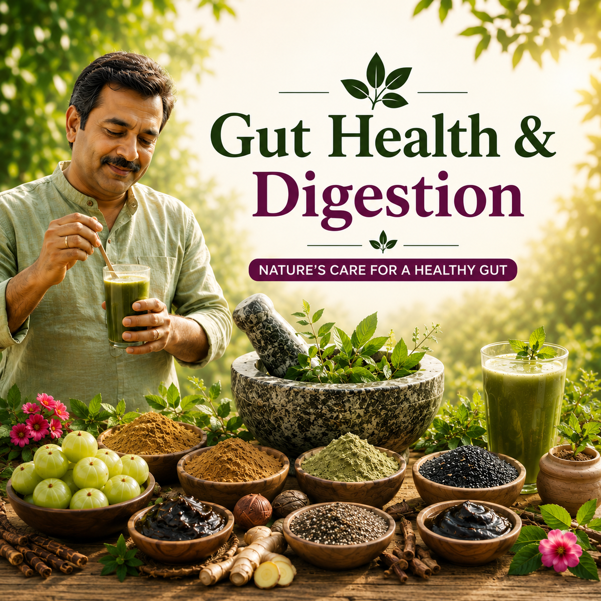 Gut Health & Digestion collection – triphala and Ayurvedic digestive herbs | Nisarg Organic Farm