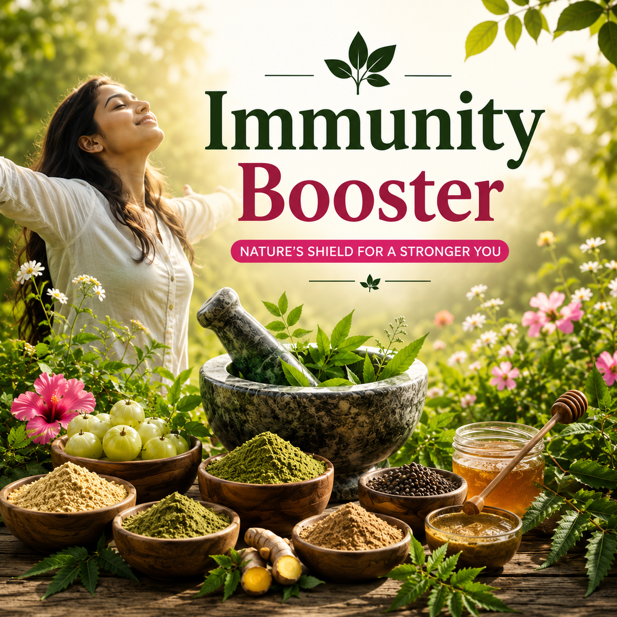 Immunity Booster collection – giloy, tulsi, amla and ashwagandha | Nisarg Organic Farm