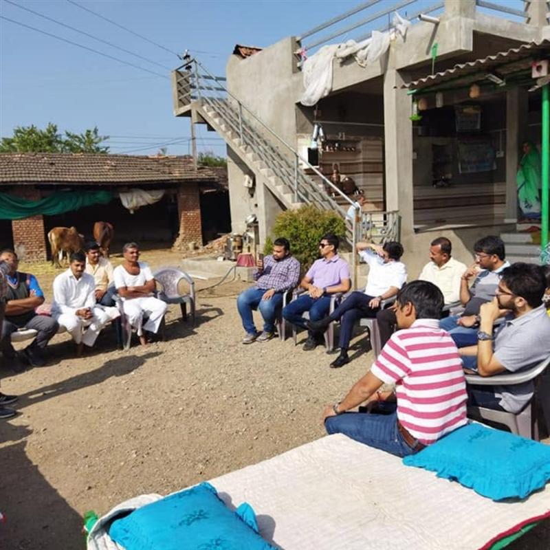 Farmer training and community meeting at Nisarg Organic Farm
