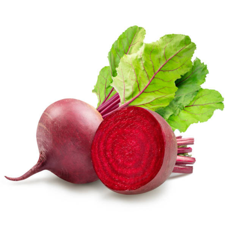 Fresh organic beetroot with leaves