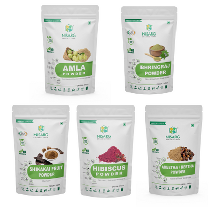 Amla Reetha Shikakai Hibiscus Bhringraj (500 GM)
