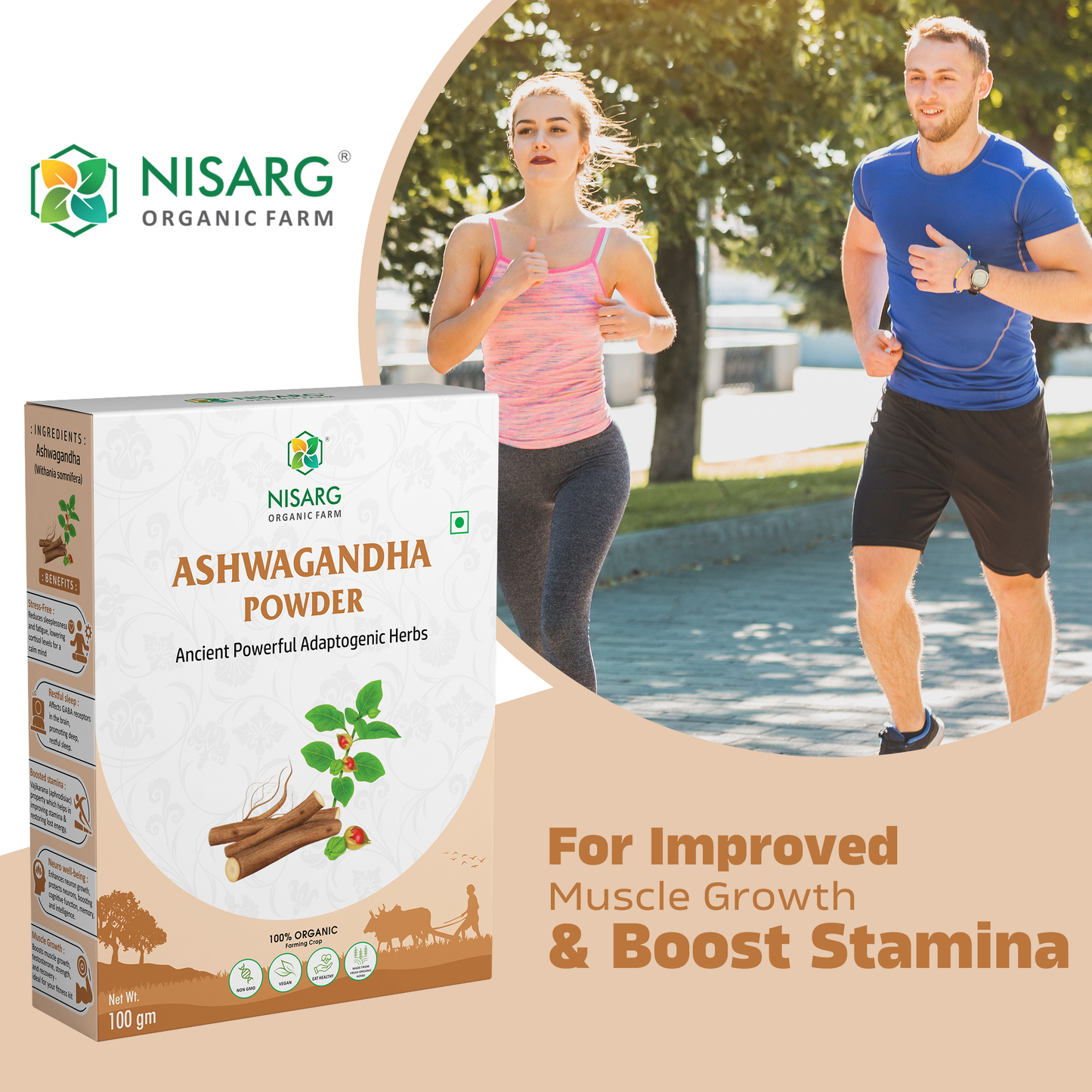 Organic Ashwagandha Root Powder (Churna)