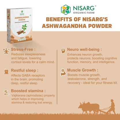 Organic Ashwagandha Root Powder (Churna)