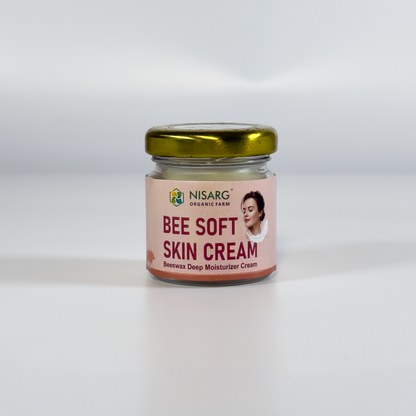 Nisarg Bee Soft Skin Cream – Beeswax & Coconut Oil Moisturizer for Dry Skin