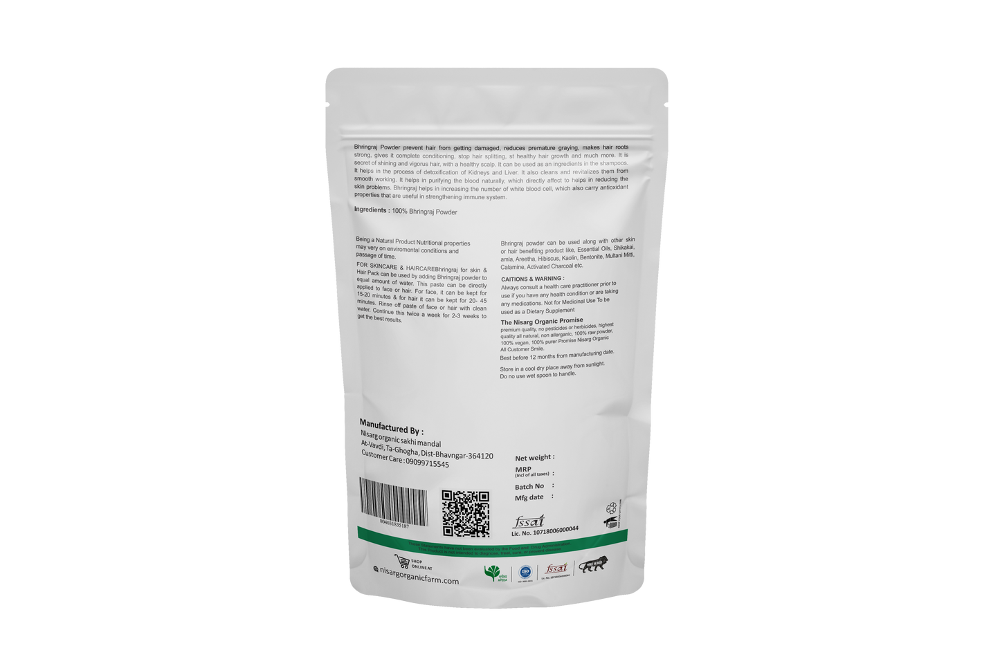 Organic Bhringraj Leaf Powder