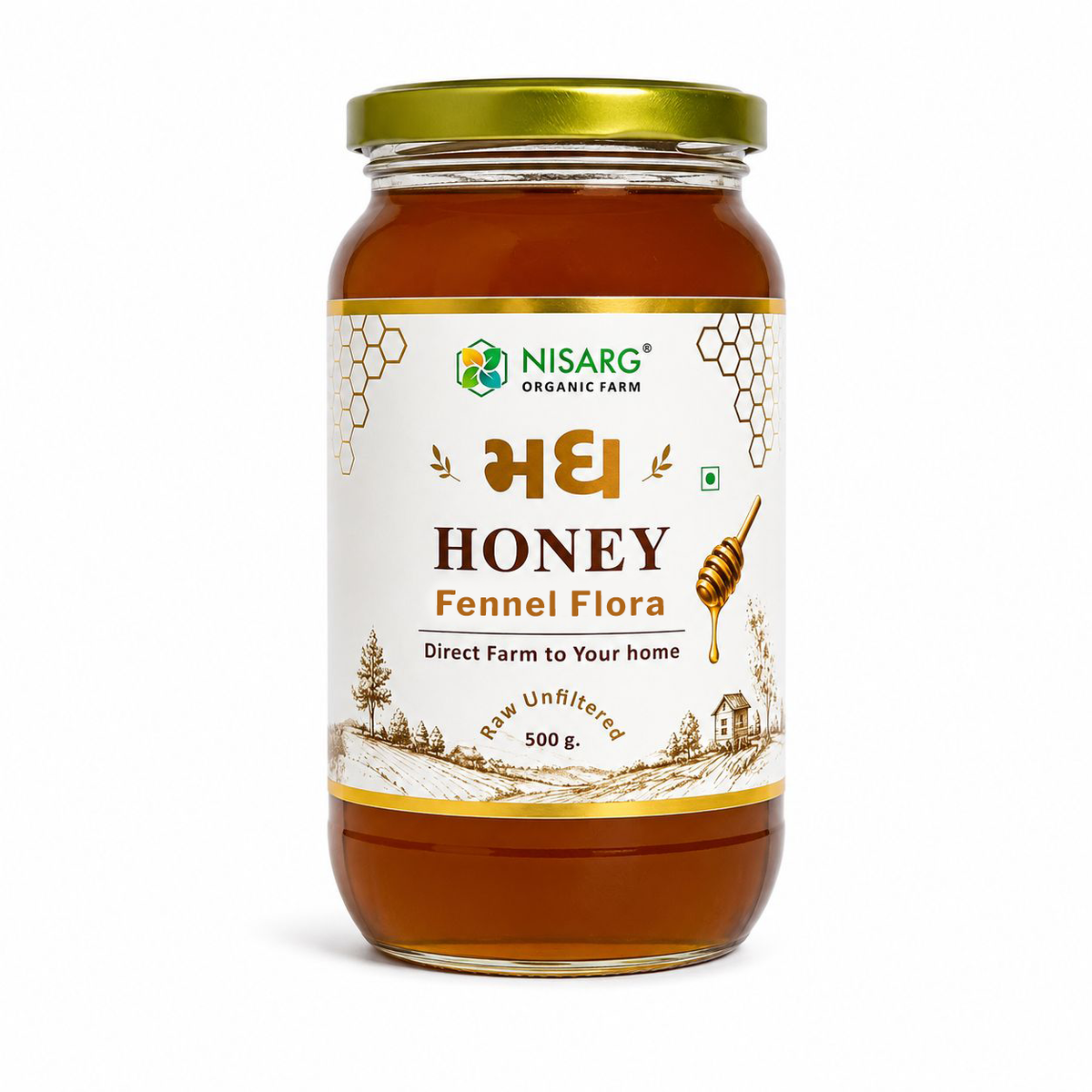 Fennel Raw Honey | Organic Farm Based Honey