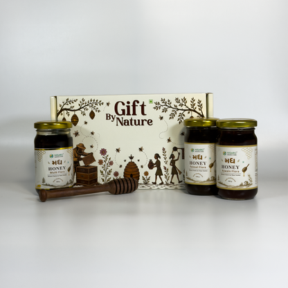 Honey Gulkand , Honey Dryfruit And Multi Flora Honey Gift Combo (3 x 250 Gm)
