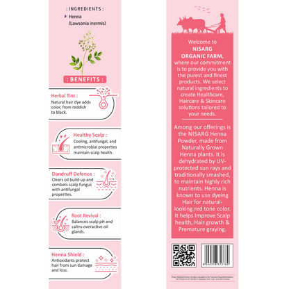 Organic Henna Leaf Powder | Natural & 100% Pure