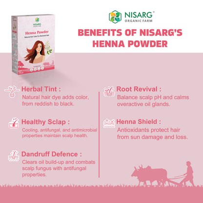 Organic Henna Leaf Powder | Natural & 100% Pure
