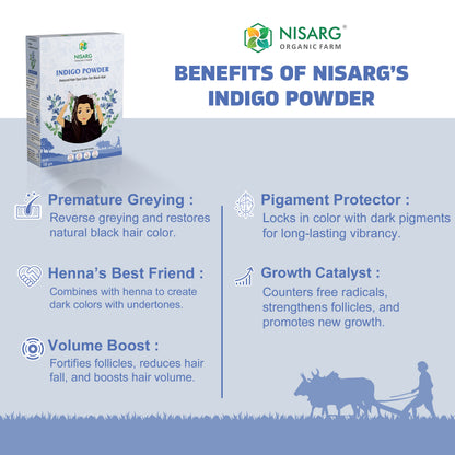 Natural Indigo Powder | Organic Indigo Leaf Powder