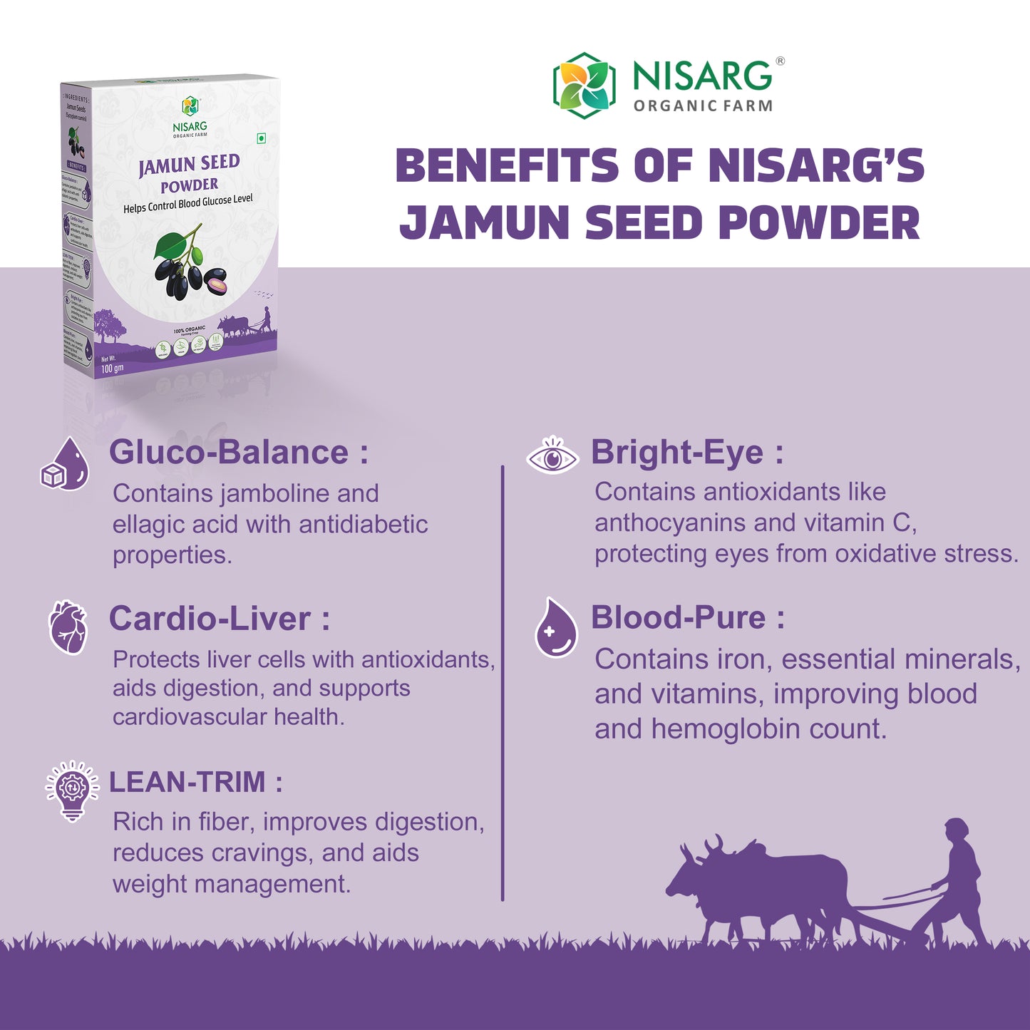 Jamun Seeds Powder | 100% Pure and Organic