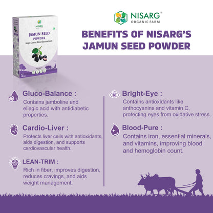 Jamun Seeds Powder | 100% Pure and Organic