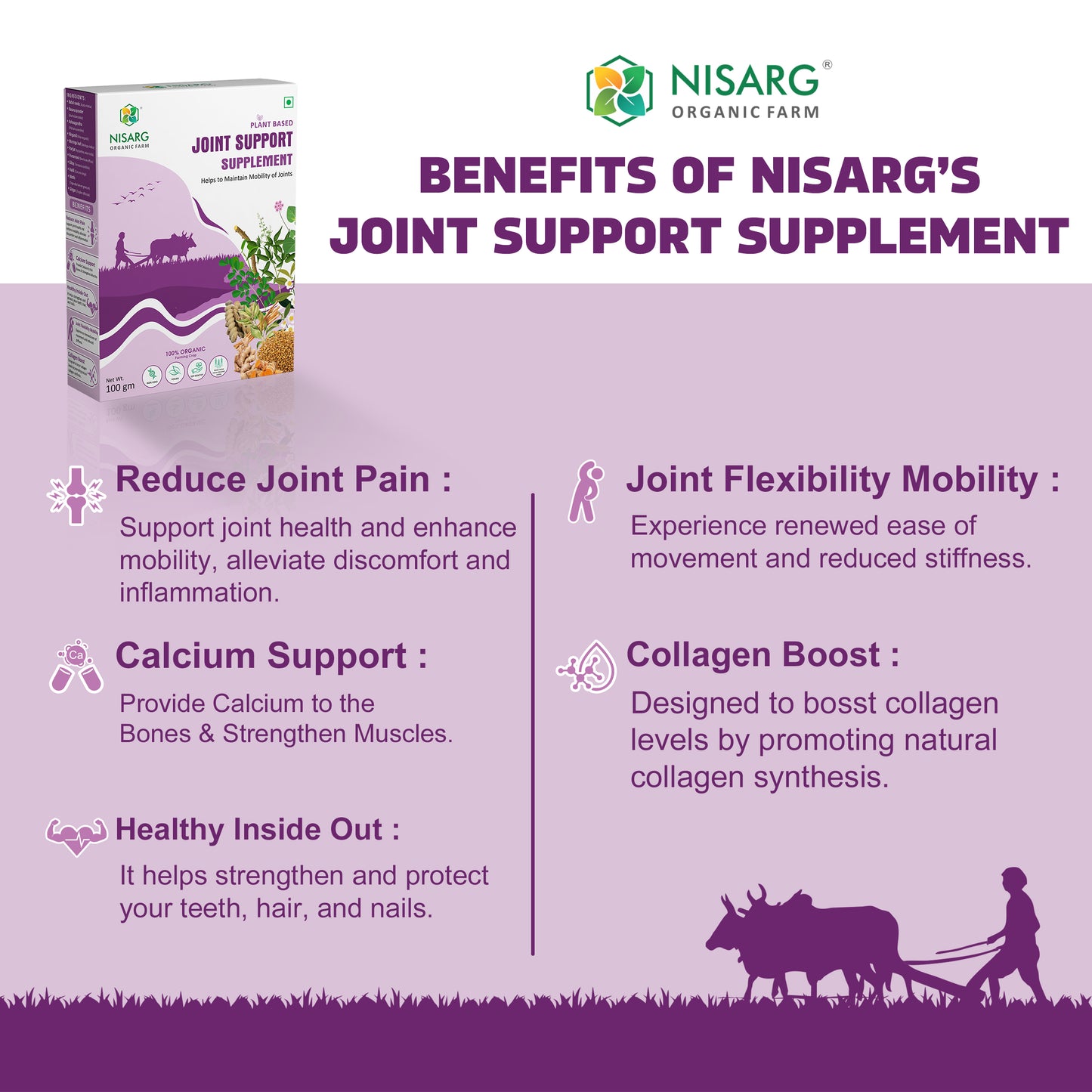 Organic Joint Support Supplements | Supplements for Arthritis