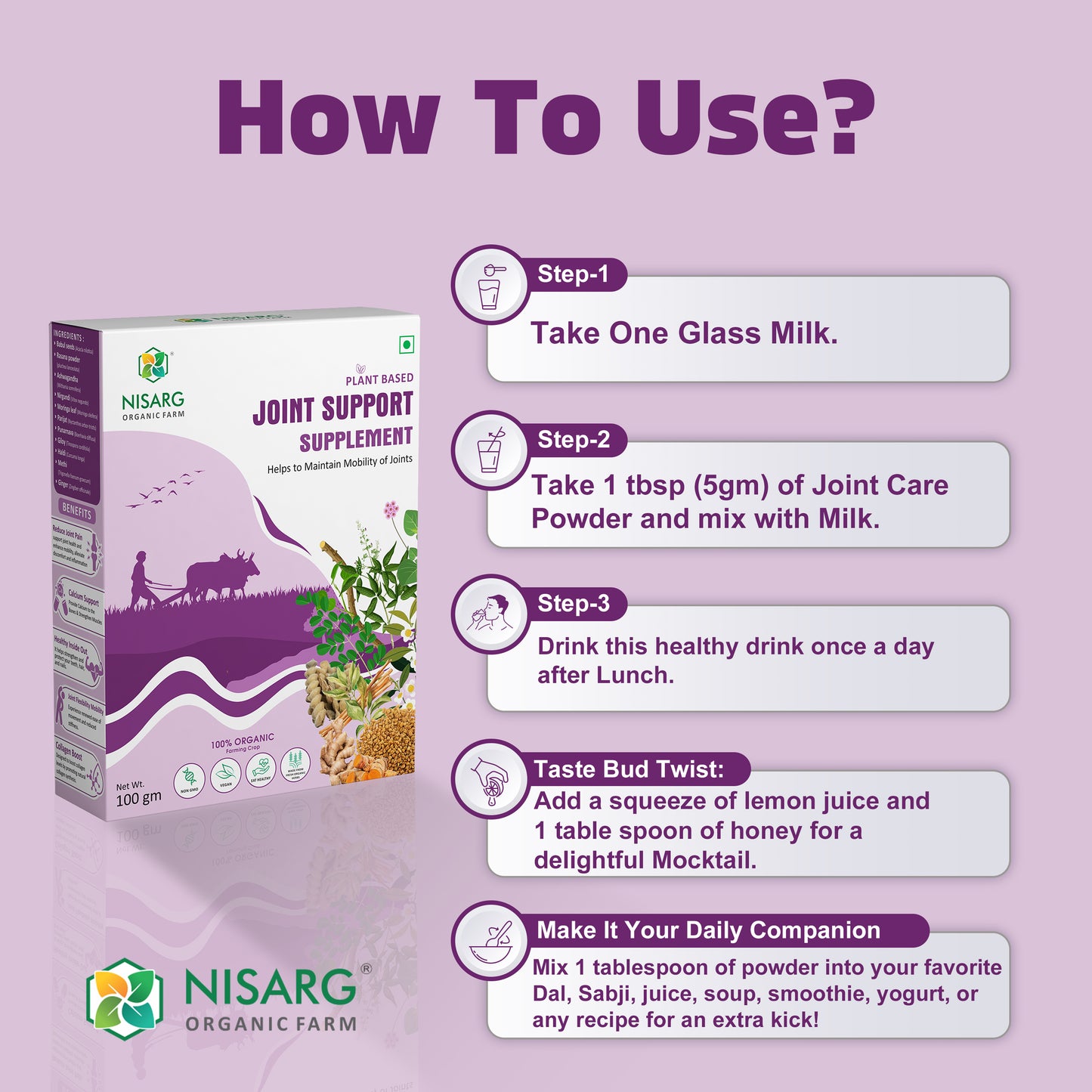 Organic Joint Support Supplements | Supplements for Arthritis