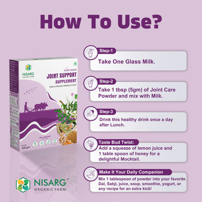 Organic Joint Support Supplements | Supplements for Arthritis