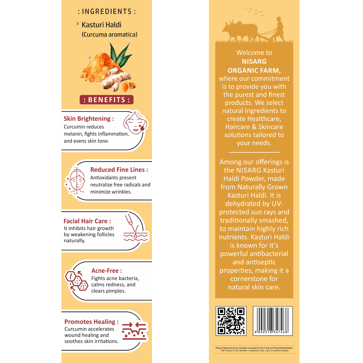 Kasturi Haldi Powder | Organic Turmeric Powder