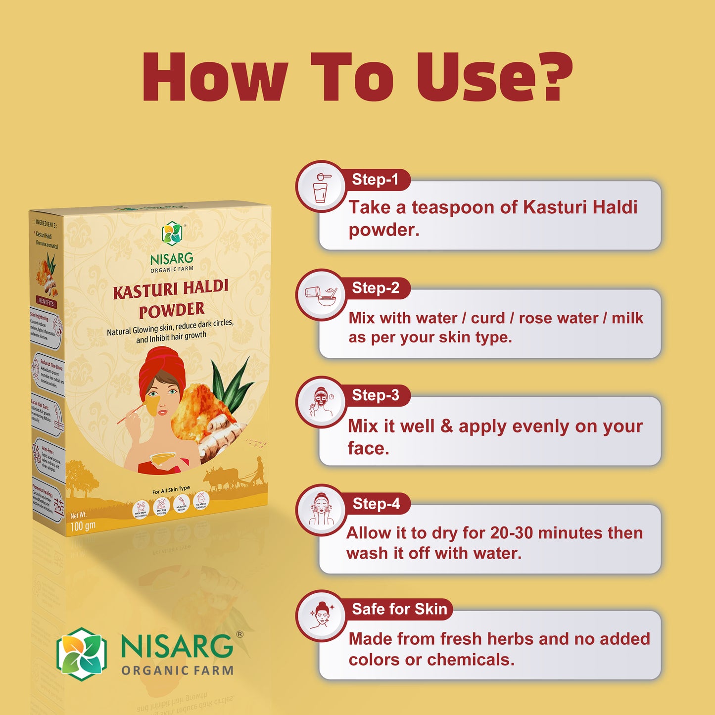 Kasturi Haldi Powder | Organic Turmeric Powder
