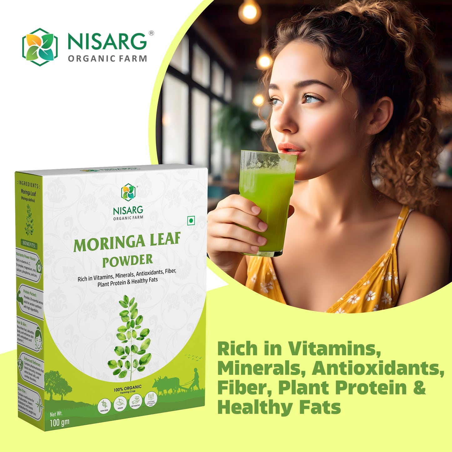Moringa Leaf Powder | Pure & Organic