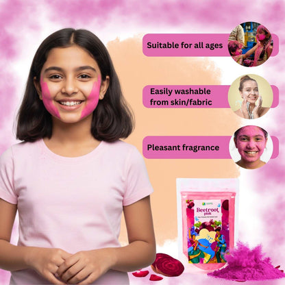 Natural Pink Holi Colors | Organic Pink Holi Colors