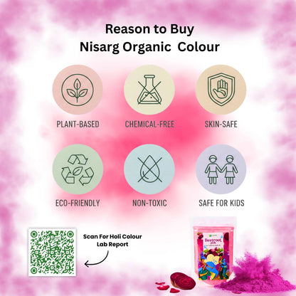 Natural Pink Holi Colors | Organic Pink Holi Colors