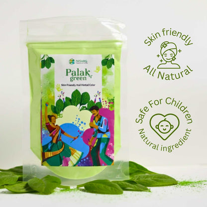 Natural Green Holi Colors | Organic Holi Color Green