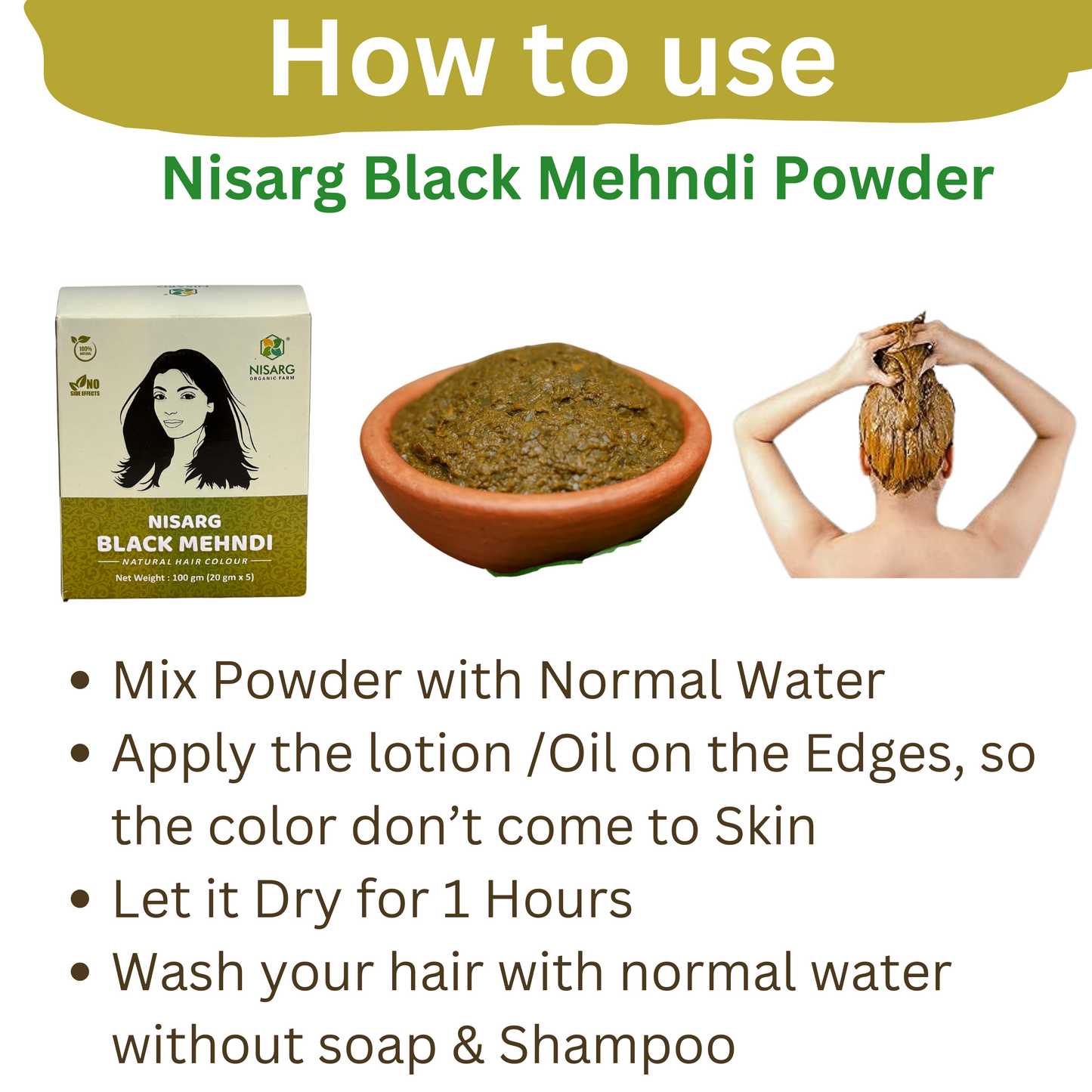 Nisarg Black Mehndi | Natural Black Mehndi