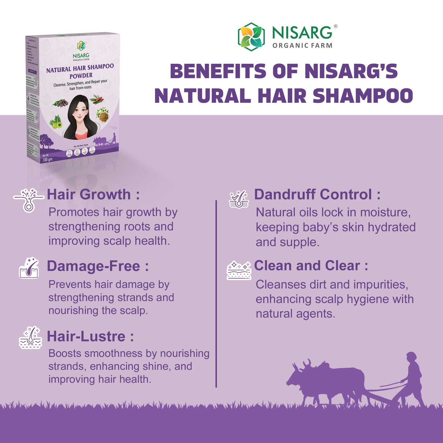 Natural Hair Shampoo Powder | Herbal Hair Wash Powder