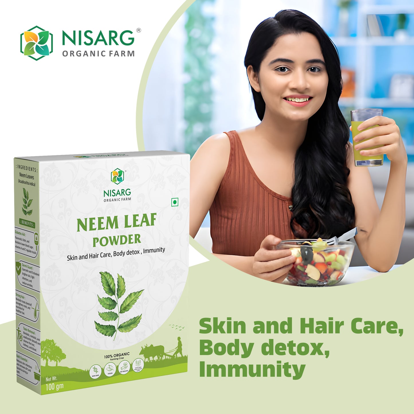 Organic Neem Leaf Powder | Neem Powder For Skin
