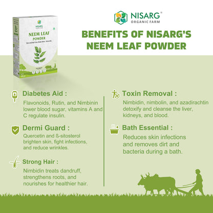 Organic Neem Leaf Powder | Neem Powder For Skin