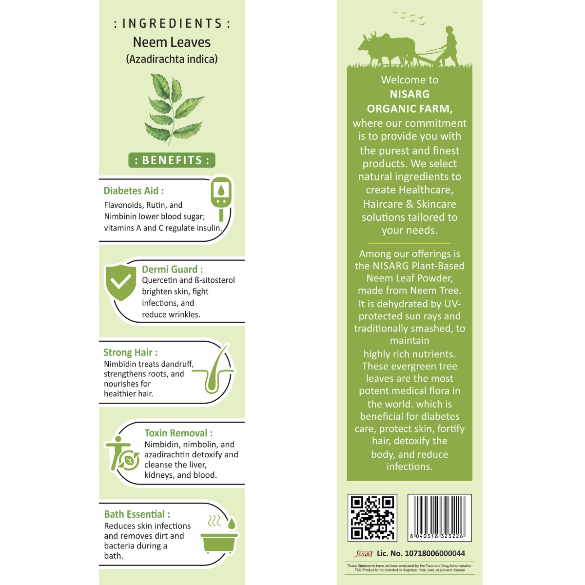 Organic Neem Leaf Powder | Neem Powder For Skin