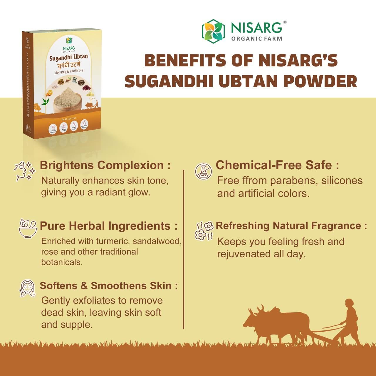 Organic Sugandhi Ubtan Powder