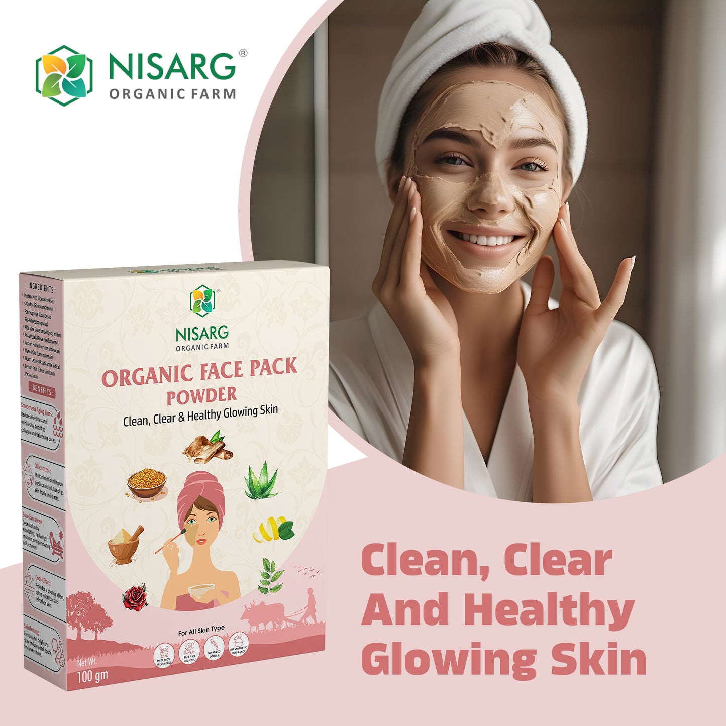 Organic Face Pack | Organic Face Cleanser