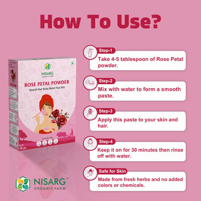 Red Rose Petals Powder