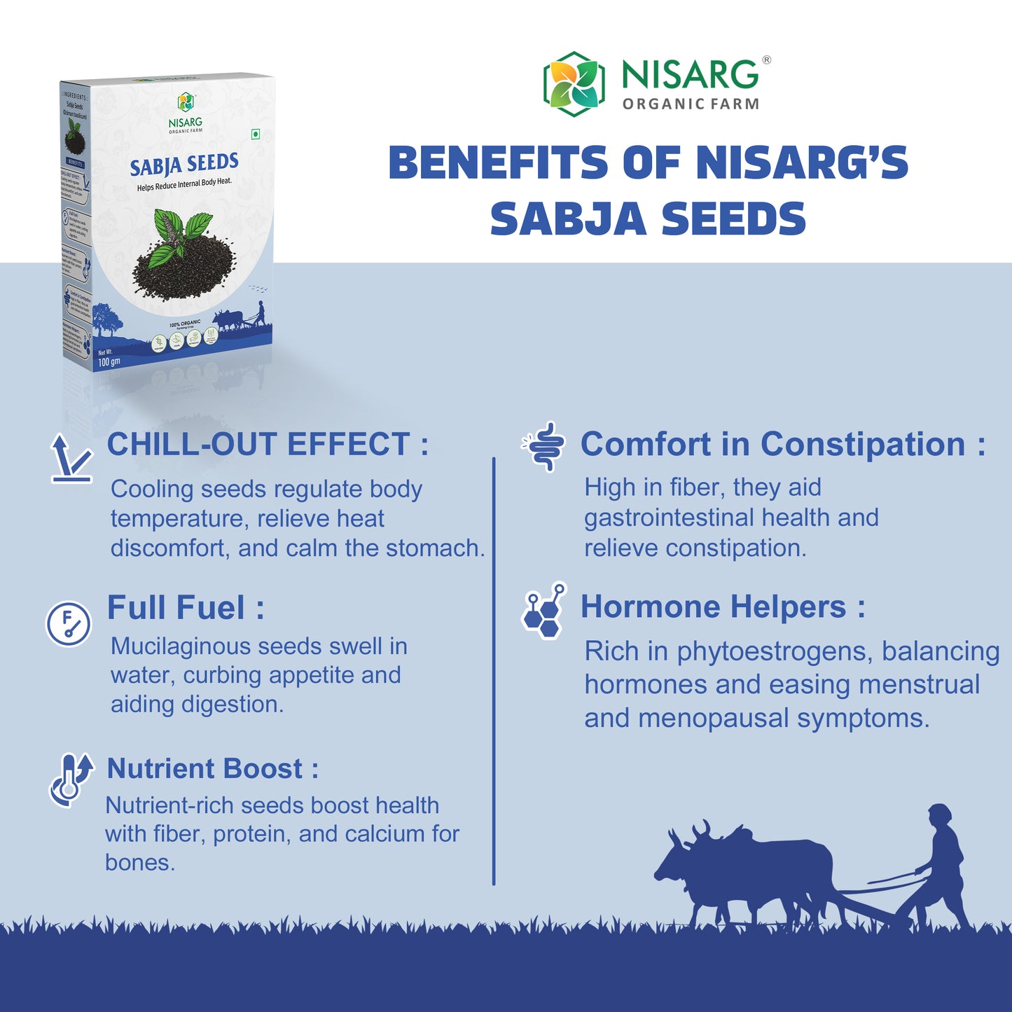 Organic Sabja seeds/Basil seeds