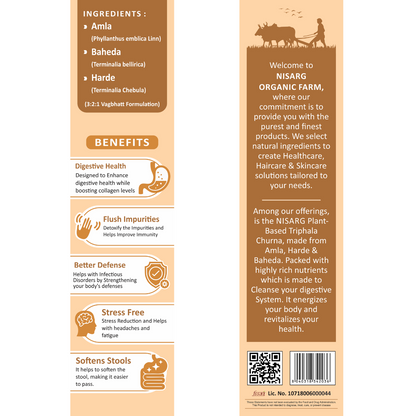 Organic Triphala Powder – For Digestion | Glowing Skin | Weight Loss
