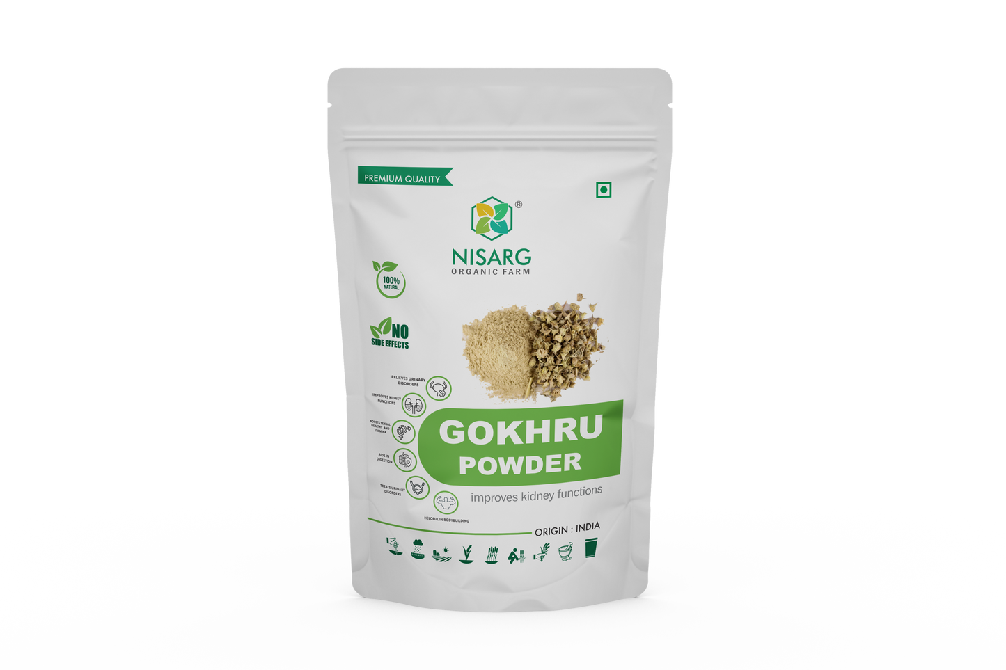 Organic Gokhru Powder | Gokshur Powder