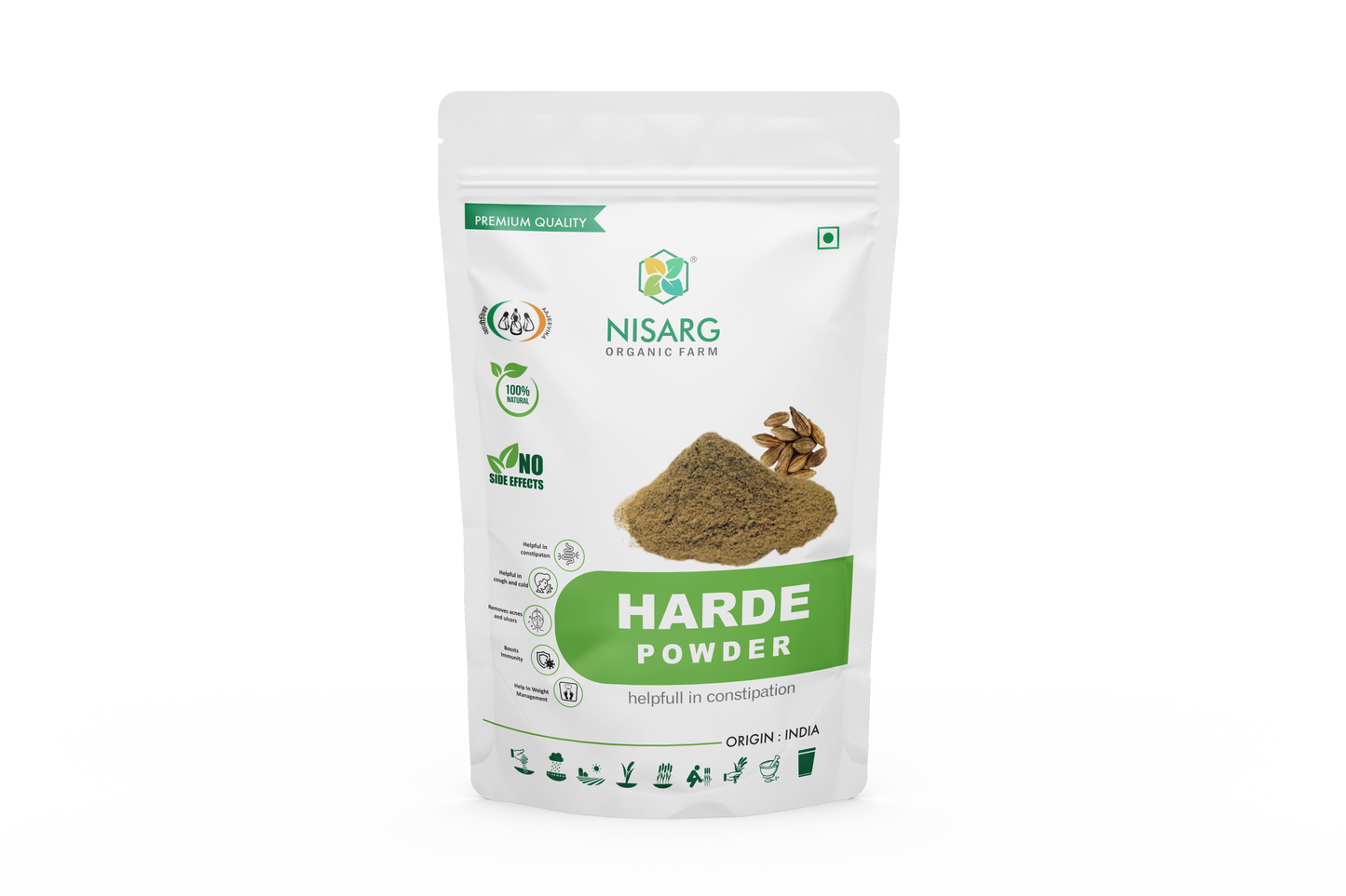 Organic Harde Powder | Haritaki Powder